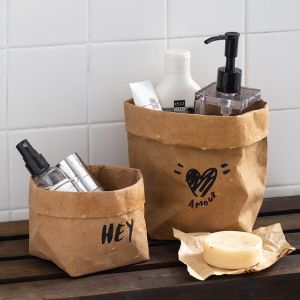 Shimoyama Washable Kraft Paper Storage Bag