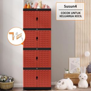 Lemari Berlaci Plastik/  Lemari Plastik/Lemari Pakaian