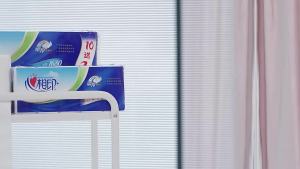 Mind Act upon Mind Roll Paper Coreless Large Toilet Paper Roll Affordable Tissue Heart-to-Heart Printing Household Toilet Paper Full  RW1310