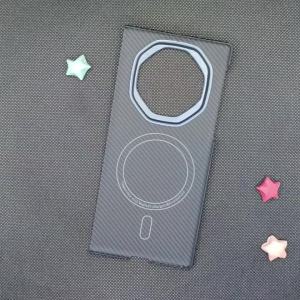 ZXKE True Fiber Case For HUAWEI Mate XT Xts Embedded Iron Sheet Magnetic Car Support Magsafe 600D Aramid Fiber Shell