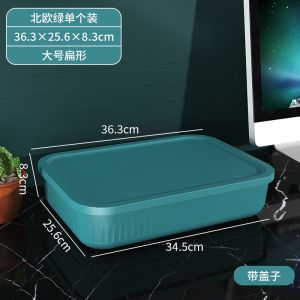 Girls Hub 【Ready Stock】 Plastic Storage Box With Lid/ Handle Container MultiColor Drawer Toy Box Kotak Simpanan 收纳盒