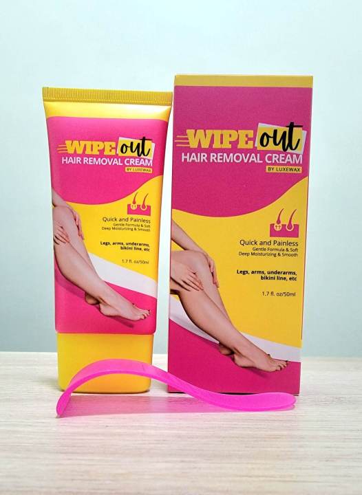 Wipe Out by Luxewax Hair Removal Cream Hair Growth Inhibitor