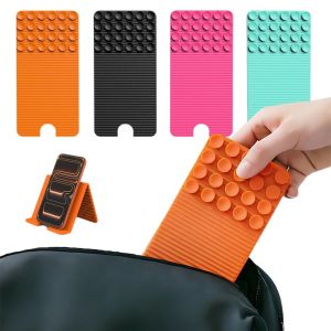 SPDD Foldable Folding Phone Stand Lightweight Portable Hanging Bracket Non-slip Silicone Phone Holder Desktop Use
