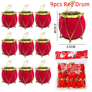 Red drum christmas tree decoration christmas ornamentChristmas giftparty DIY