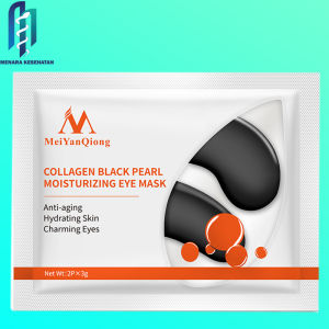 MeiYanQiong Collagen Black Pearl Moisturizing Eye Mask Anti-penuaan Menghidrasi Mencerahkan Kulit