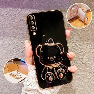 YBD Thiết Kế Mới Cho Samsung Galaxy A30s A50 A50s A70s A70 A7 2018 A750 Trường Hợp Sang Trọng 3D Stereo Đứng Dễ Thương thời trang gấu Dễ Thương vỏ điện thoại