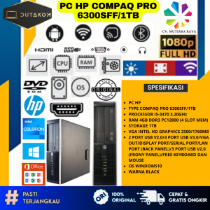 CPU HP COMPAQ PRO 6300SFF ATAU 1TB
