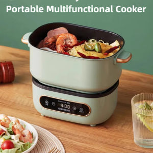 Roya electric cooker portable folding pot business travel small multi-function pot split one-person electric hot pot