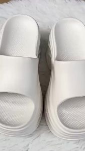 [Free Shipping] Thick-Soled Height-Increasing Slippers For Women New Fashionable High-Heeled Non-Slip EVA Platform Sandals For Summer Outdoor Wear