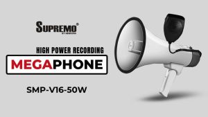 Supremo High Power Handheld Megaphone with Microphone 50Watts SMP-V16-50BT (Speaker with Mic)