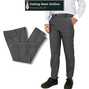 Quần âu nam đen ống đứng trung niên công sở đẹp vải không phai VNO30
