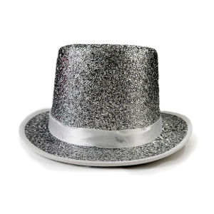 Shiny Magician Hat Large Brim Jazz Hat Teens Carnivals Party Hat Gentleman Top Hats