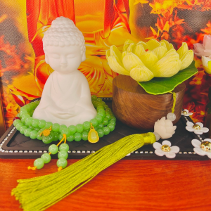 Tượng Phật Gốm Adida mỉm cười cầu May mắnđể taplo xe ô tô -