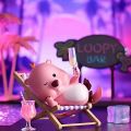 Mô hình đồ chơi Blind box Zanmang Loopy Series Neon Road MINISO. 