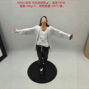 Michael Jackson Collectible Action Figure Iconic Pop Star Dancing Pose Statue PVC Model for Home Display & Music Fan Gift