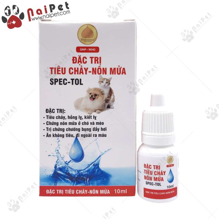 Dung Dịch Hỗ Trợ Tiêu Chảy Nôn Mửa Cho Chó Mèo Spec-Tol Wins Group 10ml ...