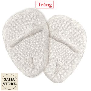Cặp miếng đệm nửa bàn chân trước SAHA927 chống trơn trượt giảm đau cho guốc giày dép nữ cao gót