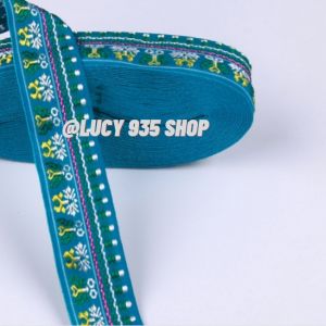 เทปผ้า เทปจีน ลายผีเสื้อ กว้าง 2.5-3 ซม. ใช้ตกแต่งขอบเสื้อหรือชายเสื้อผ้า กระเป๋าและอื่นๆ สามารถประดับตกแต่งตามใจชอบ  ตัดแบ่งขายเป็นเมตร