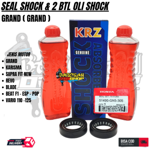 Paket 3 tem seal shock grand + oli shok + seal debu beat f1 / vario / beat pop / vario 125 / supra x