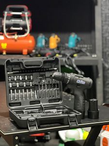 BOR CAS 2 BATERAI !!! HDT Mesin Bor Cas Cordless 12 Volt RCD12V-1 2Pcs Baterai 12V - Set ACC Lengkap