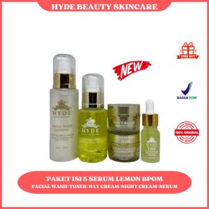 HYDE BEAUTY SKINCARE PAKET GLOWING ISI 5 SERUM 0RI ( FREE POUCH ) 0RIGINAL BP0M