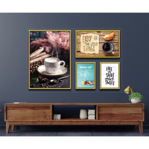 Tranh Bộ Quán Coffe Tranh Trang Trí Quán Cà Phê Tranh Canvas Tranh Tráng Gương Tranh Treo Tường