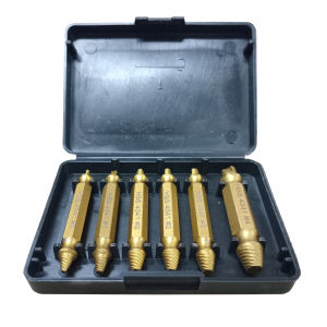 ชุดถอนน็อตขาด M35 HSS6542 ปลายสว่าน 6 ชิ้น เกลียวซ้ายถอนน็อต ชุดถอนน็อตรูด ชุดถอนน็อตเกลียวซ้าย