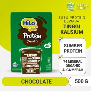 HiLo Gold Chocolate 500gr - Susu Dewasa Tinggi Kalsium Sumber Protein Mineral Organik Alga Merah