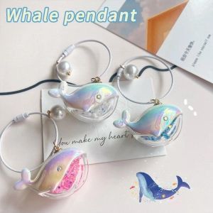 Cute Whale Dolphin Keychain Marine Animal Doll Kawaii Keyring Car Key Chain Accessories For Men Women Couple Bag Jewelry