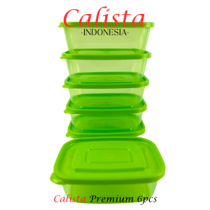 Toples Plastik Kotak Calista Furano Set 6pcs Food Container Food Preparation Food Storage Set Tempat Wadah Box Penyimpanan Makanan Tempat Bumbu Dapur Set Lunch Box Food Container Set Toples Kulkas Set