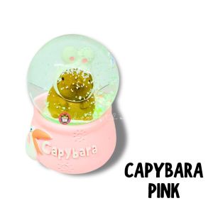 ‍Ready Stock Sanrio Capybara Princess disney Crystal Ball Snow Ball Hadiah Hari Jadi Bola Salji Berlampu