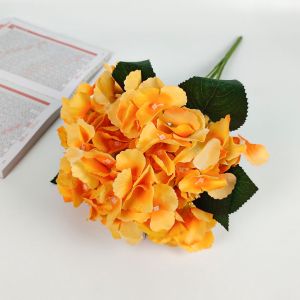 Bunga Premium Hortensia Hydrangea HK Cabang 5 Panjang 48 cm Diamater Bunga Artificial -  Bunga Hias Plastik Import - Dekorasi Pelaminan - Hiasan Bunga Mawar Rose Plastik