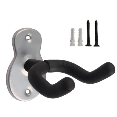 ขาแขวนกีต้าร์ ตะขอ กีต้าร์ ติดผนัง ที่วาง แขวนกีต้าร์ แถมน๊อต+พุก Guitar Hanger Wall Hook Holder Stand Bass Ukulele