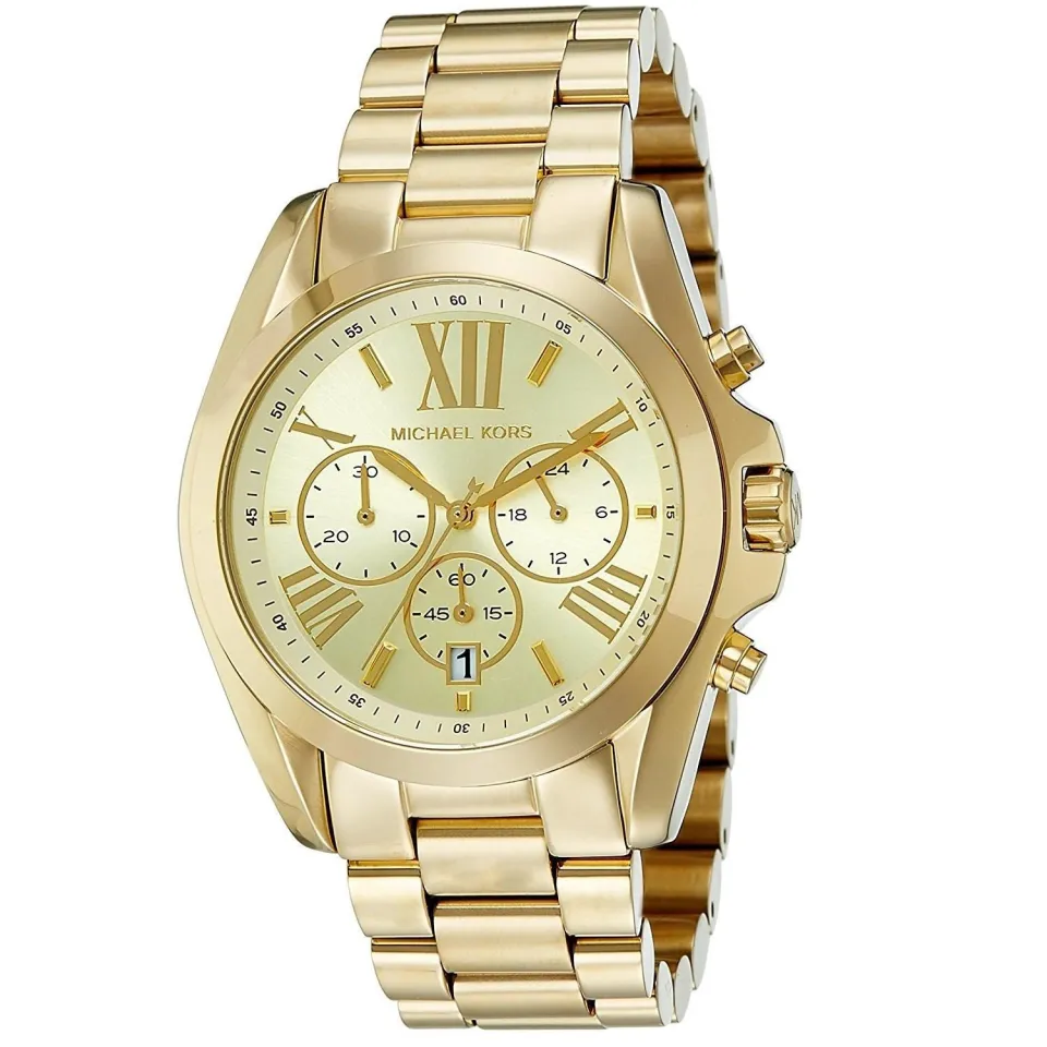 Michael kors all hot sale stainless steel watch