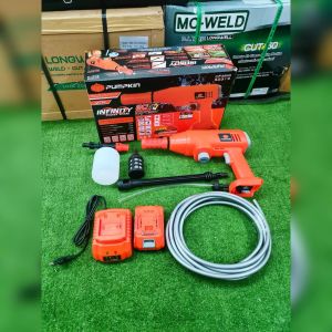 PUMPKIN อัดฉีดน้ำแรงดันสูง รุ่น INF-35WG (50319) 20V 35บาร์ (แบต2แอมป์ 1ก้อน+แท่นชาร์จ) อัดฉีด ทำความสะอาด ไร้สาย ล้างรถ เครื่องฉีดน้ำ