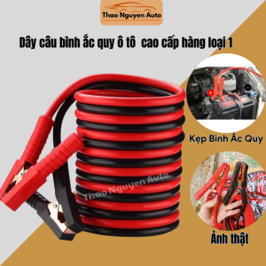 Dây câu bình ắc quy ô tô  cao cấp  hàng loại 1 chịu tải 2000A và chịu nhiệt 70 độ C tải điện nhanh và an toàn