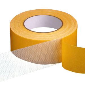 UNMEGONI 10/20m High Viscosity Double Sided Tape Waterproof Heavy Duty Wall Adhesive Tape Multifunctional Fiberglass Mesh Mesh Grid Fabric Tape Poster Carpet