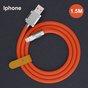 MOCHO 120W 6A Super Fast Charge Type C Kabel Silikon Cair Pengisian Super Cepat/Kabel Data