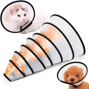 [HATELI] Postoperative Pet Grooming Cover Cat Accessories for Cats Wound Healing Cone Dog Collar Gato Kedi Protector Mascotas Supplies