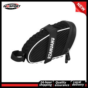 【Free Shipping】 Outdoor Cycling Gear Waterproof 1L Saddle Bag with Reflective Strips for Bike Touring