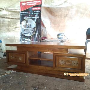 Meja TV Koin Model Minimalis Bufet TV Minimalis Kayu Jati