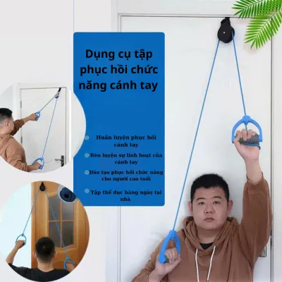 Dây ròng rọc dây kéo tập phục hồi chức năng cánh tay sau tai biến tai nạn dây tập thể dục tại nhà
