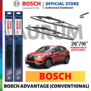 Bosch Advantage Wiper Blade set for Honda HRV 2015-Present (26/16) 2pcs