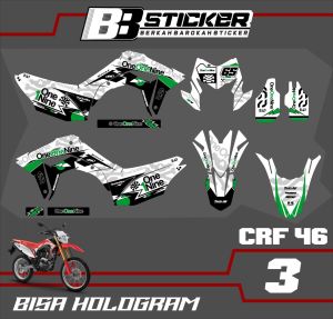 STICKER PREMIUM Setiker Decal CRF 150 L minimalis Fullbody-Dekal CRF 150 L Motor Trail Crf 46