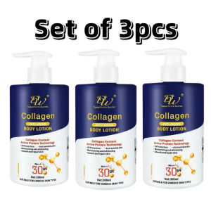 【MY Girl】Set of 3pcs DW Collagen SPF30 PA+++ Body Lotion Anti-aging Moisturizing Whitening 300ml
