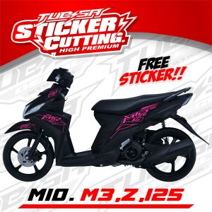 Stiker Cutting Mio M3 - Stiker Striping Cutting  Mio M3 / MIO 125 / Striping Mio Z Bahan Premium - Cutting yamaha mio m3.125.Z