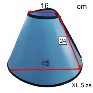 TRENY Pet Protection Collar Protective Cone Collar For Pet Dogs Cats Wound Healing Protection Cover / Kolar Kon Perlindungan Pemulihan Luka Sakit