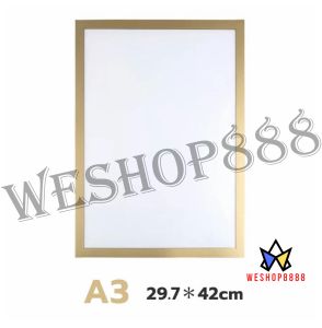 WESHOP888 Magnetic Sign Holder Wall Mount Self-Adhesive Picture Poster Display Frames for Office Store
