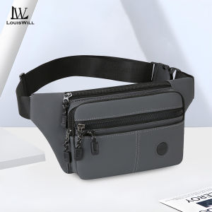 LouisWill Mens Chest Bag Fashion Outdoor Bag Travel Bag Cross Body Bag Waist Bag Lightweight Waterproof Fitness Bag Money Phone Chest Bag for Workouts Sports Outdoor
