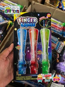Mainan Laser Jari senar Isi 3 - Mainan finger Light - Laser Jari LED - Mainan Cincin Laser LED